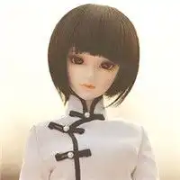 红色花海短发女图微信头像图片大全