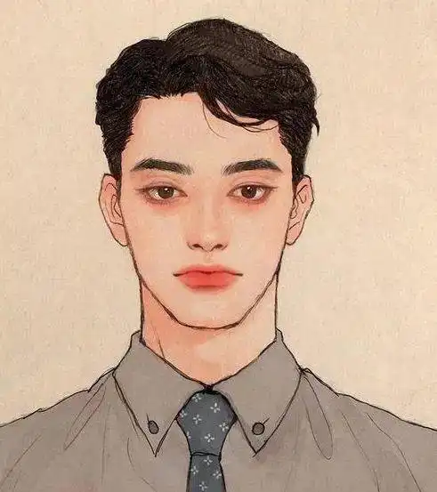 男生漫画发型,适合纯欲风小哥哥