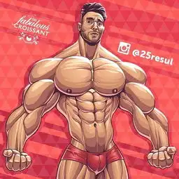 健身手机壁纸卡通版肌肉男壁纸下载完美的身体