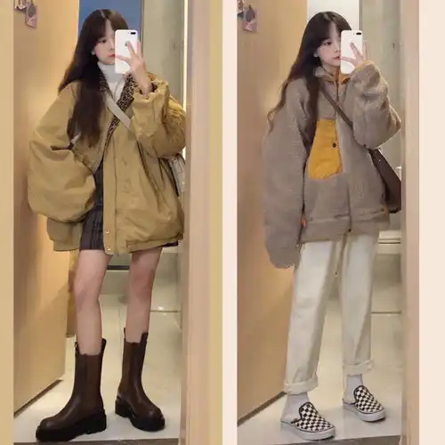 分享一组适合小个子的韩系女生秋冬穿搭