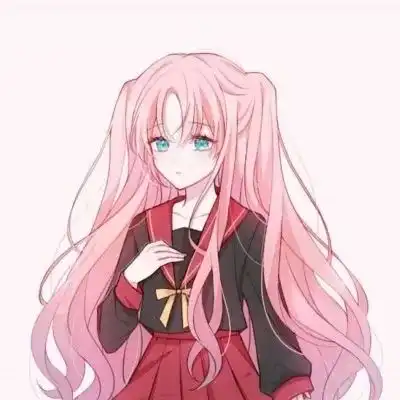 白色治愈系女生头像动漫