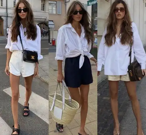 你穿衬衫是老气还是洋气,关键看选款和下装,时髦又高级