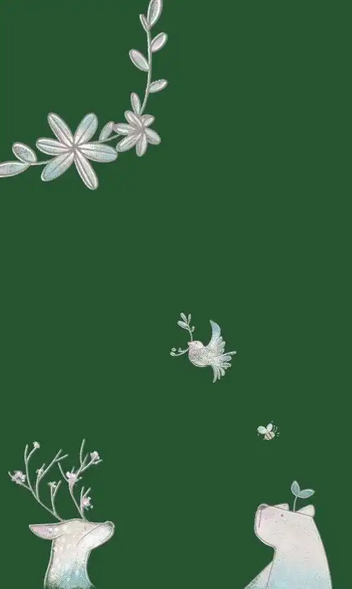绿系壁纸少女头像