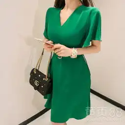 tryme深圳服装外贸尾货批发品牌折扣女装网尾货绿色雪纺衫-黄页88网