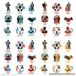 卡通商务扁平化图片