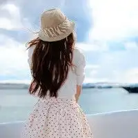 2015女生头像蓝色天空