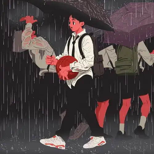 插画十七八岁,遇见你,也遇见爱做梦的下雨天