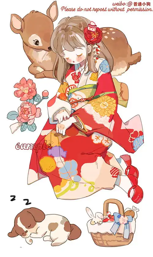 插画by普通小狗