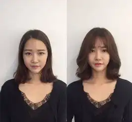 女生范儿换潮流发型前后对比,如同换了一个人