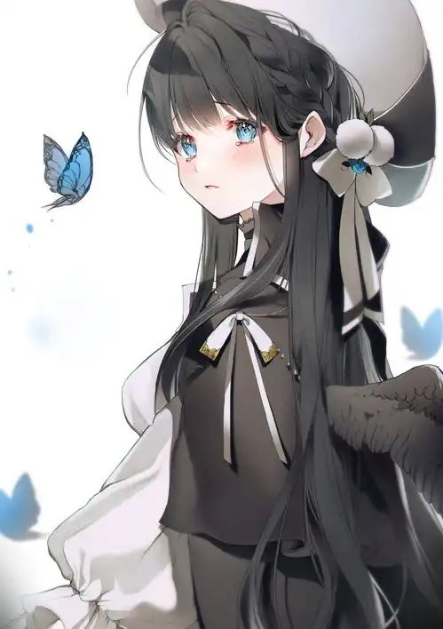 温柔可人的元气美少女插画,人物及背景刻画细腻画面唯美