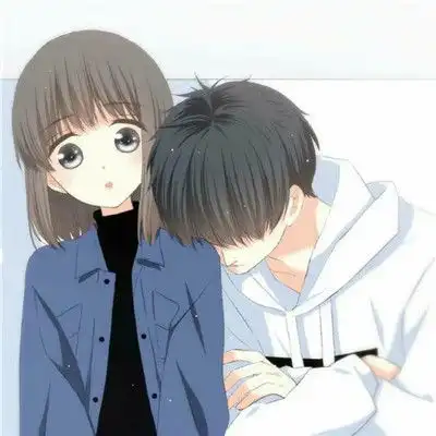 情侣头像古早系头像动漫