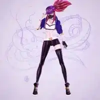 阿卡丽高清头像英雄联盟阿卡丽新版头像