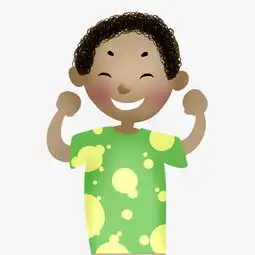 穿绿色衣服的非洲小男孩儿手绘设计图图片素材其他格式下载动漫人物大全