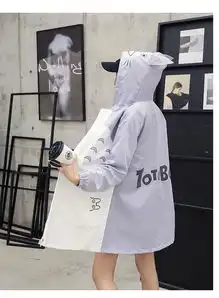 实拍龙猫风衣外套动漫周边二次元男女可爱日系学生情侣衣服2852