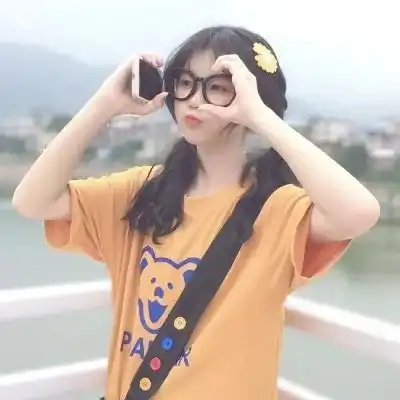 女生头像橙黄色系女生头像
