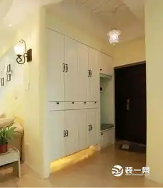 120平硬装14万暖色系地中海三室一厅新家装修