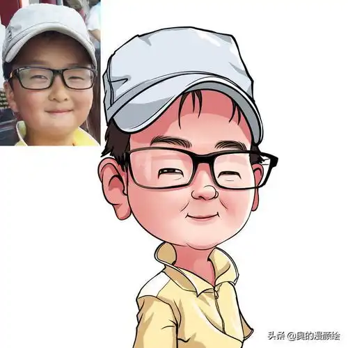 可爱小朋友的肖像漫画,相机拍不出特效也做不出的班级合影