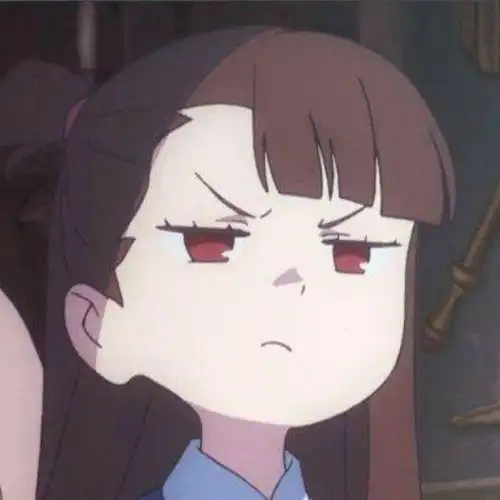 小魔女的卡通头像小魔女