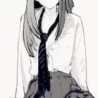 求女的动漫头像,要黑白的