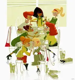 优雅的卡通绘画来自插画师edakaban