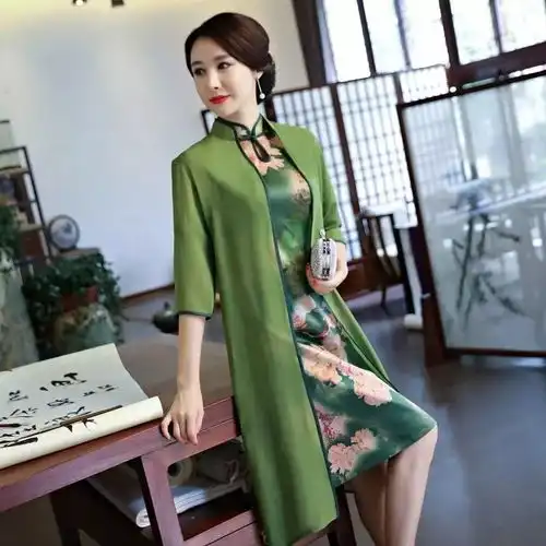 古风美人,奥黛旗袍