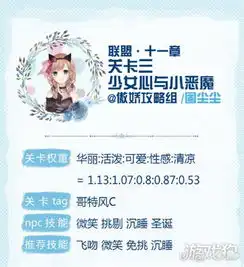 奇迹暖暖联盟第十一章攻略113少女心和小恶魔