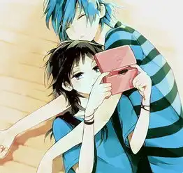 拥抱情侣头像动漫