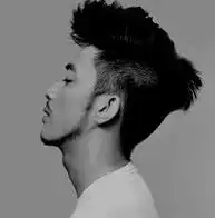 男生光头头像动漫侧脸