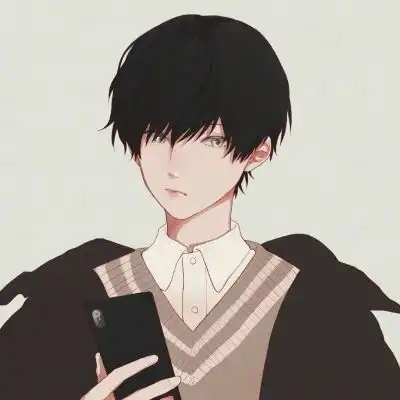 干净帅气手绘风男生头像