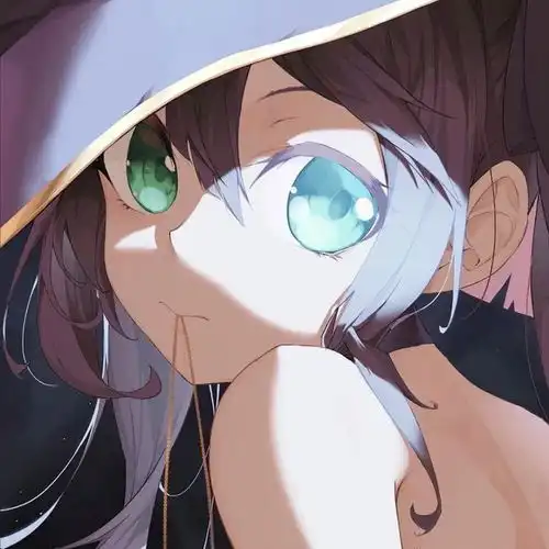 动漫女生头像星河浩瀚,月也灿烂