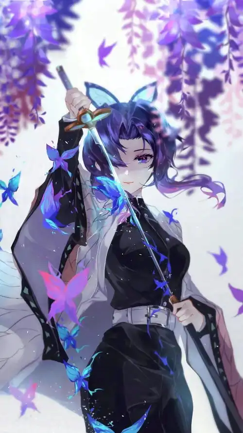 紫色系列动漫女孩,世事黯浊,愿你明媚如初