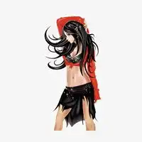 到肚子的衣服短裤女生头像微信头像图片大全