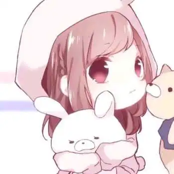 白色系温柔女头像动漫治