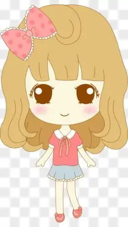 卡通小女孩图片素材免费卡通小女孩png设计图片大全图精灵