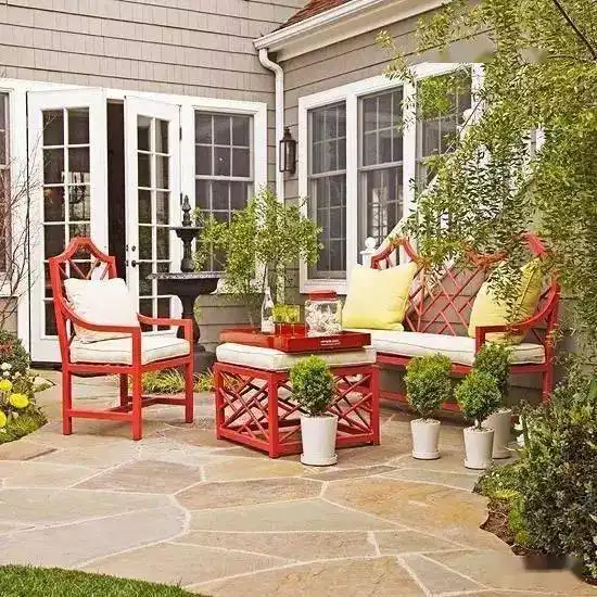 粉色系双人头像院子