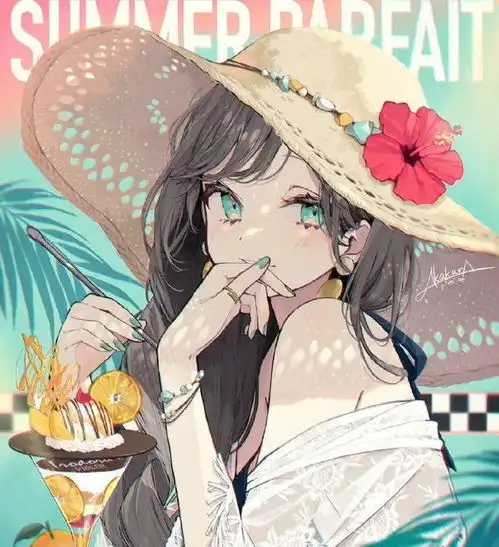 手拿甜品的少女们笑得好甜,看这样的动漫同人心都被治愈了