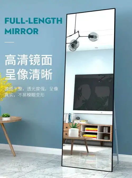全身镜落地镜家用女北欧简约网红ins风女生卧室少女试衣穿衣镜子