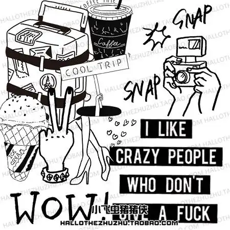 黑白手绘日常电脑手机安卓苹果200张png堆糖,美好生活研究所