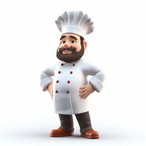 卡通3d立体厨师素材图片广告素材下载至来源处