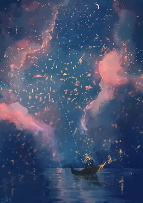 头像蓝色系天空背影星空