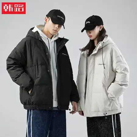 韩路日系男装2020秋冬新款加厚连帽棉衣男士面包服羽绒棉袄外套