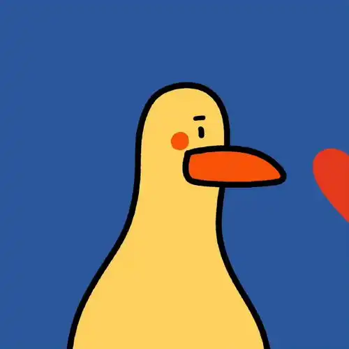 网红小黄鸭头像情侣一人一张黄鸭子系列情侣头像