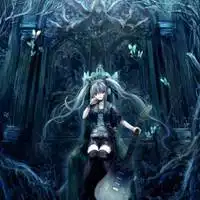 动漫暗黑系头像女高冷长发微信头像图片大全