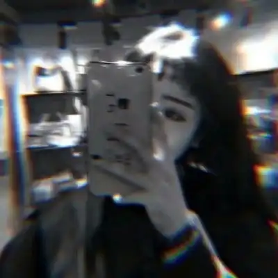 很丧的女头像真人黑白堕落暗黑系女生头像