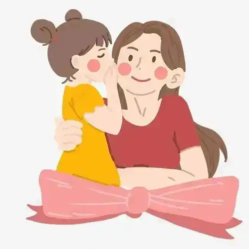 妈妈女儿微信头像卡通宝