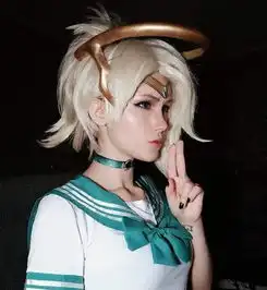 美少女战士版守望先锋cos天使莫伊拉大玩暧昧