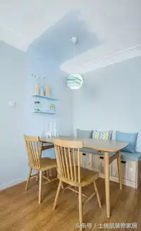 高颜值72㎡北欧小两居,餐厅吧台,又美又好看