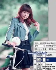 ps调色教程调出韩系青灰色美女艺术照效果8