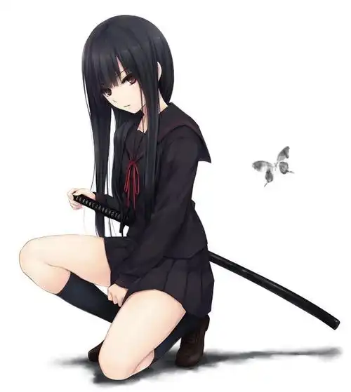 二次元美图欣赏女剑客系列,剑的精髓在于人的品格