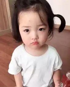 萌娃头像女生蓝色系女头